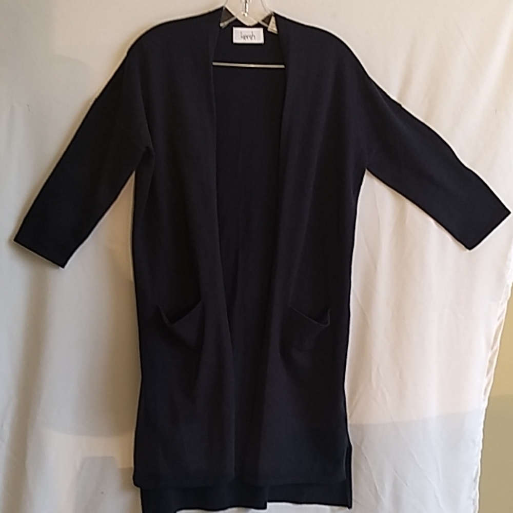 Kersh  Dark Gray/Blue  Duster  Cardigan
